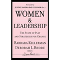 Women and Leadership: The State of Play and Strategies for Change