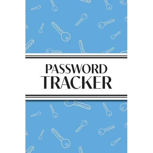 Password Tracker (Blue Keys): 6"x9" Alphabetical Password Logbook for Easy Organization