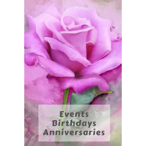 Events Birthdays Anniversaries: Be Creative, Plan in Advance. Never Forget Weddings, Birthdays, Annual Events, Special Dates, Anniversaries, Important