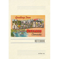 Vintage Lined Notebook Greetings from Hamilton, Ontario, Canada