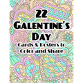 22 Galentine's Day Cards & Posters to Color and Share