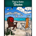 Paint by Number Beaches: Stress relieving coloring book with more than 100 pages to color