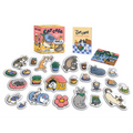 Cat Cafe Magnet Set