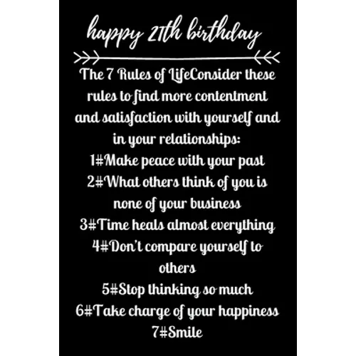 happy21th birthday The 7 Rules of Life