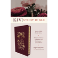 The KJV Study Bible, Indexed [Crimson Bouquet]