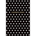 Address Book: Black and White Polka Dots, 6x9, 130 Pages, Professionally Designed