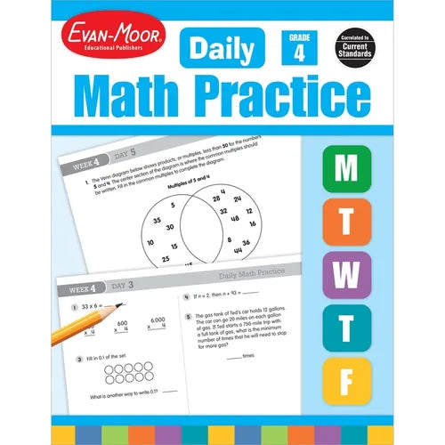 Daily Math Practice, Grade 4 Te