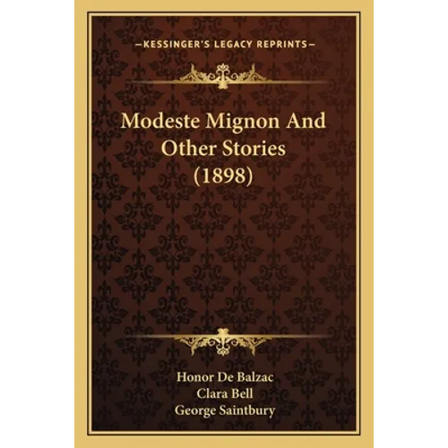 Modeste Mignon And Other Stories (1898)