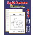 English Romanian 50 Animals Vocabulary Activities Workbook for Kids: 4 in 1 reading writing tracing and coloring worksheets