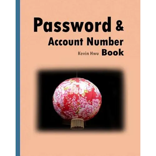 Pass word & Account Number Book: You no longer forget the bank password, keywords.