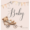 Bear Baby Shower Guest Book (hardback)
