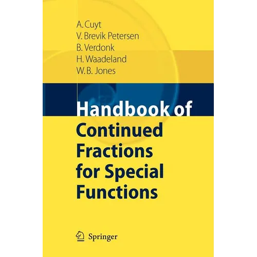 Handbook of Continued Fractions for Special Functions