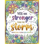 Inspirational Coloring Book for Adults: 50 Motivational Quotes & Patterns to Color - A Variety of Relaxing Positive Affirmations for Adults & Teens - Paperback