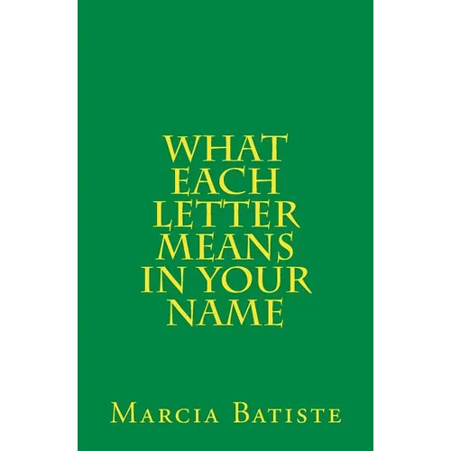 What Each Letter Means in Your Name