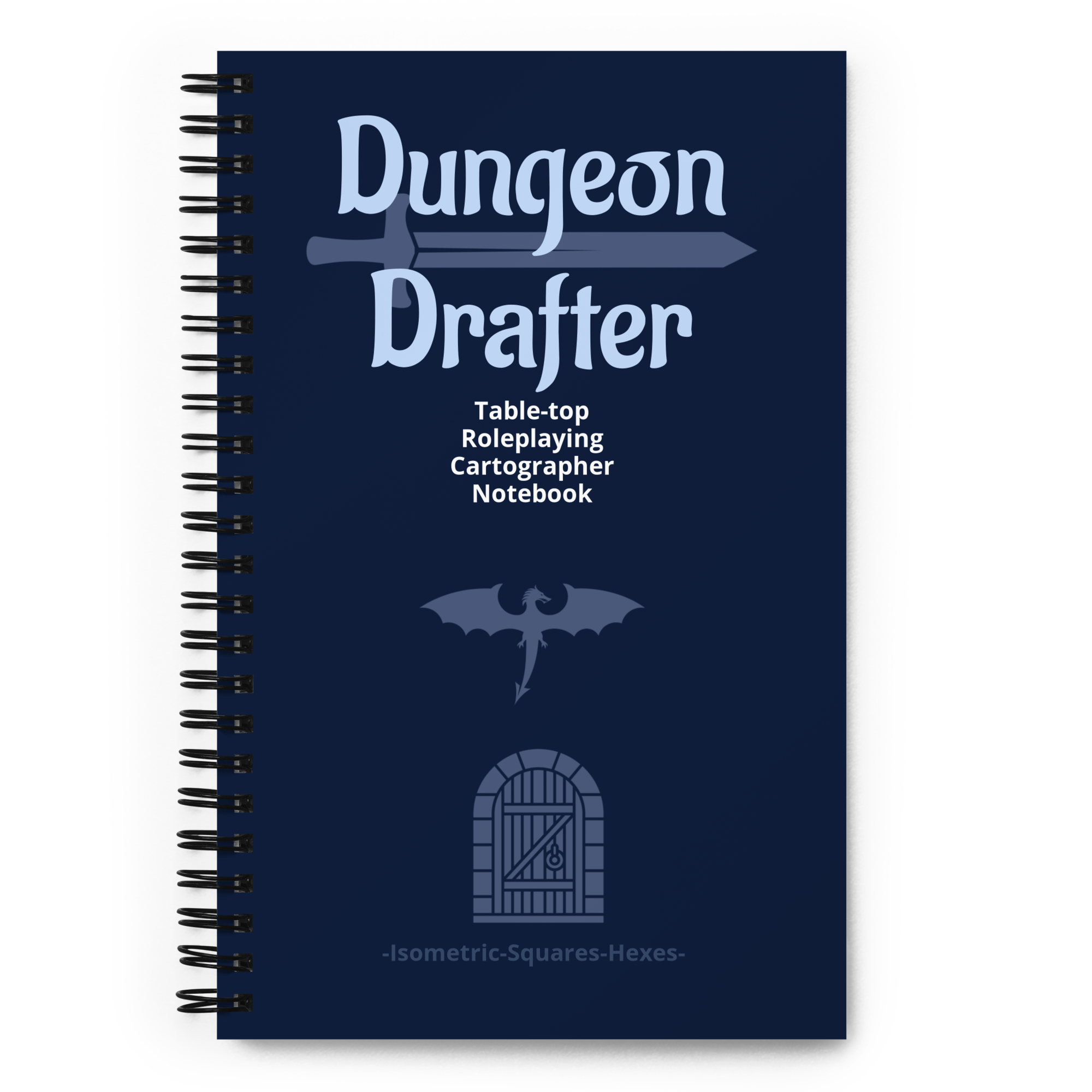 Stationery: DungeonDrafter Spiral Notebook (Dotted)-0