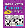 Bible Verse Quotefall Puzzles Vol.1: 60 New large print Bible verse drop quote or Fallen Phrase puzzles