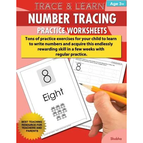 Trace & Learn Numbers Tracing Workbook Practice Worksheets: Daily Practice Guide for Pre-K Children