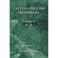 Latvian-English Dictionary: Volume Ii N-Z