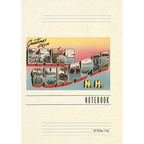 Vintage Lined Notebook Greetings from Lake Sunapee - Paperback