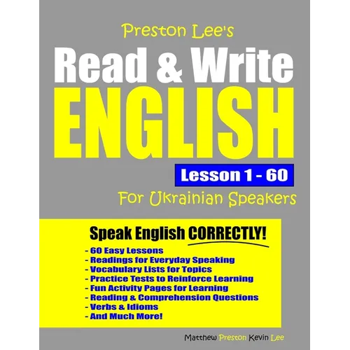 Preston Lee's Read & Write English Lesson 1 - 60 For Ukrainian Speakers