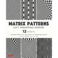 Matrix Patterns Gift Wrapping Papers - 12 Sheets: 18 X 24 Inch (45 X 61 CM) Wrapping Paper