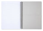 Blue Watercolor Tile Pattern - Spiral Notebook