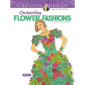 Creative Haven Enchanting Flower Fashions Coloring Book