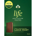 NLT Life Application Study Bible, Third Edition, Large Print (Red Letter, Leatherlike, Brown/Tan)