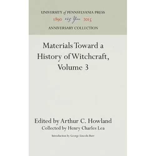 Materials Toward a History of Witchcraft
