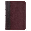 KJV Compact Bible Two-Tone Brown/Brandy Full Grain Leather