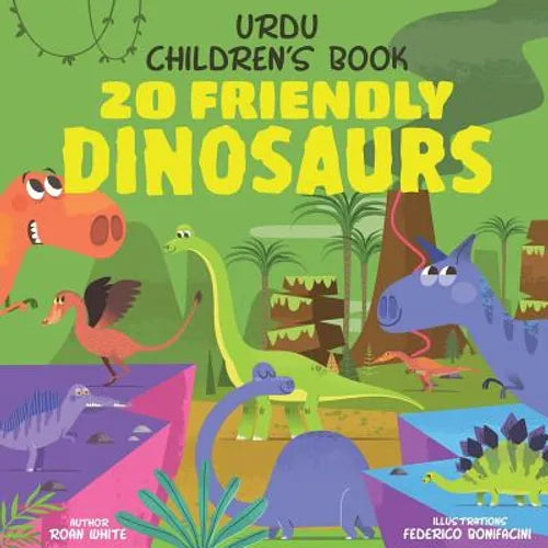 Urdu Children's Book: 20 Friendly Dinosaurs