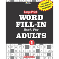 Large Print WORD FILL-IN Book For ADULTS; Vol.1