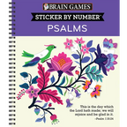Brain Games - Sticker by Number: Psalms (28 Images to Sticker) - Spiral
