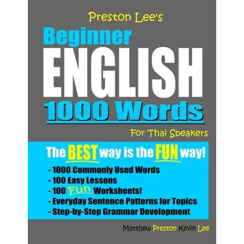 Preston Lee's Beginner English 1000 Words For Thai Speakers