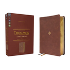 Nkjv, Thompson Chain-Reference Bible, Large Print, Leathersoft, Brown, Red Letter, Comfort Print - Imitation Leather