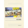 Vintage Lined Notebook Greetings from Texarkana