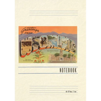 Vintage Lined Notebook Greetings from Wyoming
