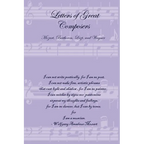 Letters of Great Composers: Mozart, Beethoven, Liszt, and Wagner - Paperback