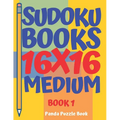 sudoku books 16 x 16 - Medium - Book 1: Sudoku Books For Adults - Brain Games For Adults - Logic Games For Adults
