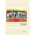Vintage Lined Notebook Greetings from Muscatine