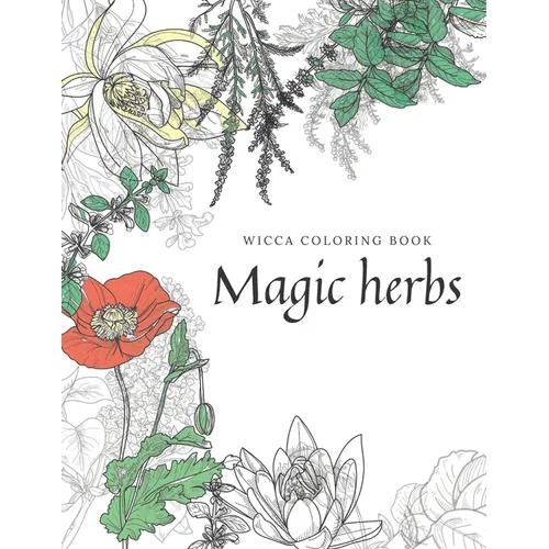 Magic herbs: Wicca coloring book