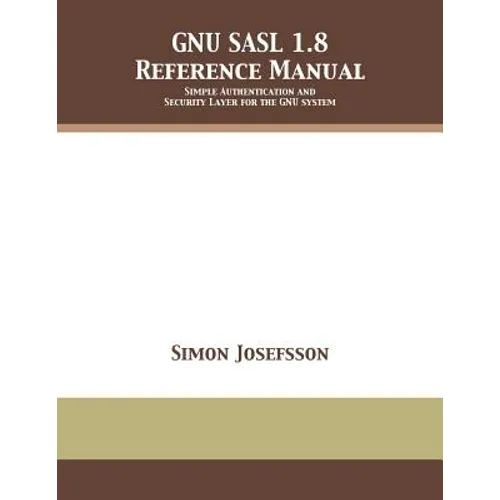 GNU SASL 1.8 Reference Manual