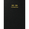 2023 - 2024 2-Year Monthly Planner: 24-Month Calendar (Black) - Large