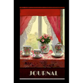 JOURNAL "English Tea": Alternate lined and blank pages to write or sketch - Pretty original cover - cozy English Tea