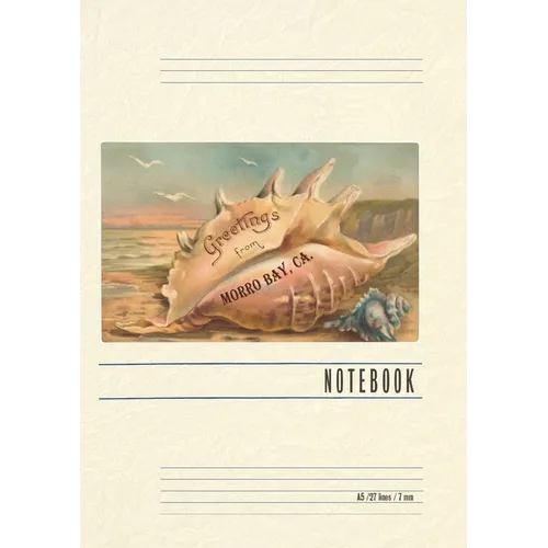 Vintage Lined Notebook Greetings from Morro Bay