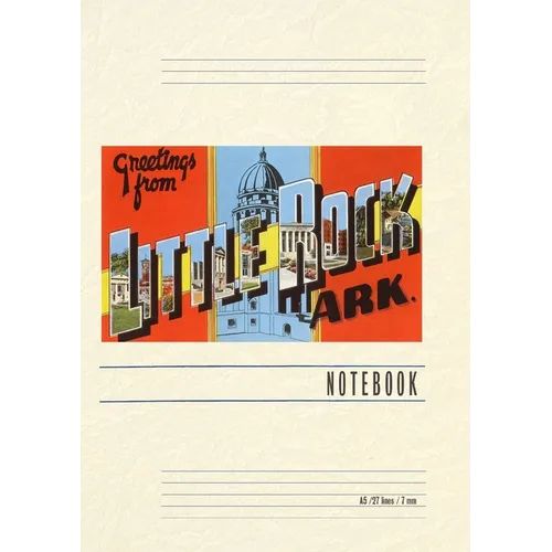 Vintage Lined Notebook Greetings from Little Rock