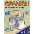 Spanish in 10 Minutes a Day: Language Course for Beginning and Advanced Study. Includes Workbook, Flash Cards, Special Labels, Menu Guide, Software, G