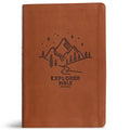 CSB Explorer Bible for Kids, Brown Mountains Leathertouch: Placing God's Word in the Middle of God's World