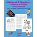 Alphabet and Numbers Tracing and Coloring Activity Book